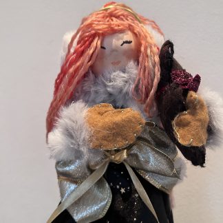 Poupée Anabelle, poupée fait main, poupée de Noel, poupée artisanale, fabrication artisanale, idée cadeau , poupée diy