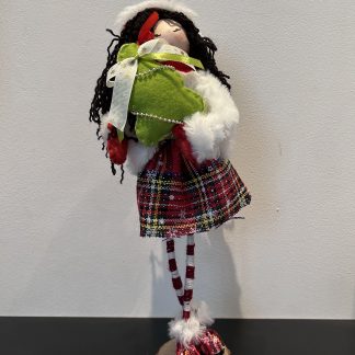 Poupée Lucie, poupée artisanale, poupée fait main, poupée diy, poupée de Noel, idée cadeau, thème Noel, fait main