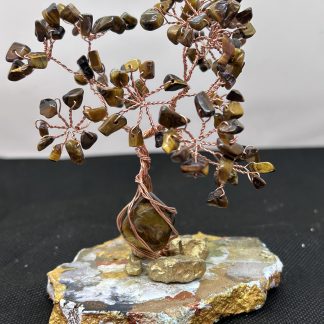 Arbre de vie en Œil de tigre, arbre de vie, pierres naturelles, œil de tigre, fait main, fabrication artisanale, fabrication française