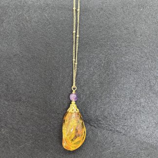 Collier Ambre, Ambre, bijoux fait main, fabrication française, fabrication artisanale, bijoux fantaisie, idée cadeau, ambre véritable