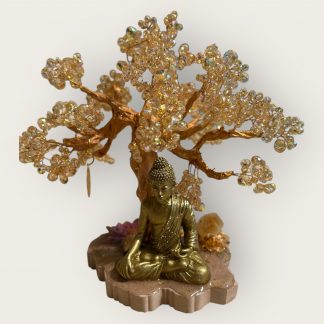 Arbre de vie Or, arbre de vie, idée décoration, idée cadeau, fait main , fabrication française, artisanat français, cristal autrichien