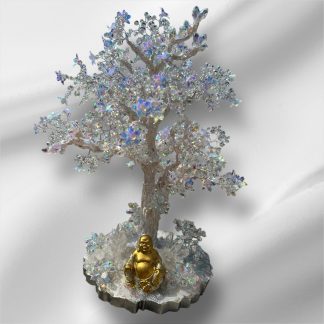arbre de vie, fait main, fabrication artisanale, cristal autricihien, cristal de roche, idée cadeau, idée déco, fabrication française