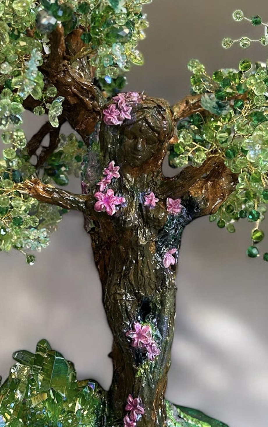 cristal autrichien, arbre de vie, décoration, fabrication artisanale, fantastique, fait main, idée cadeau